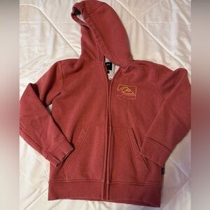 Quiksilver Kids' Brick Red Zip-Up Hoodie